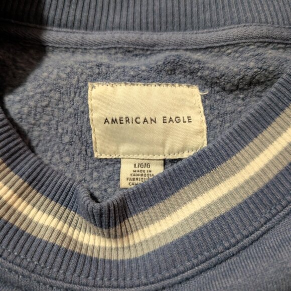 American Eagle graphic sweatshirt blue size large - Picture 8 of 16